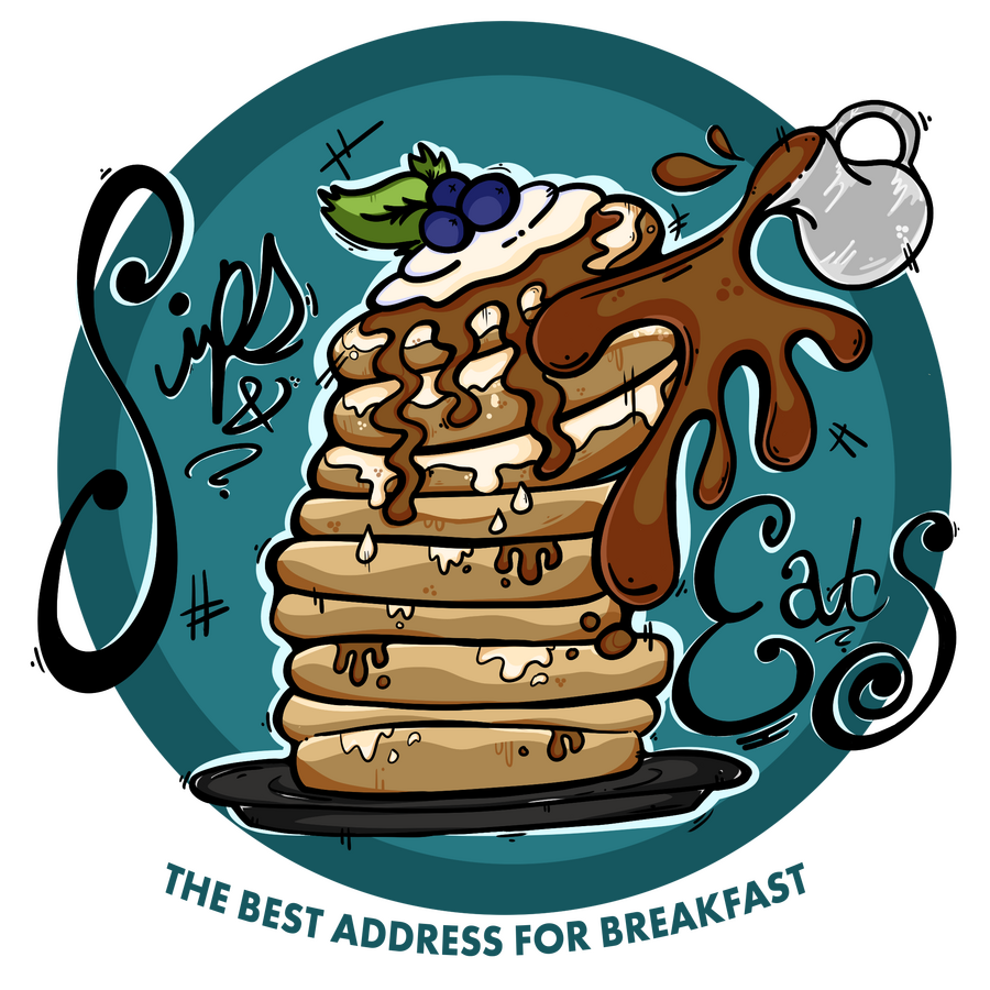 Sips & Eats Icon design