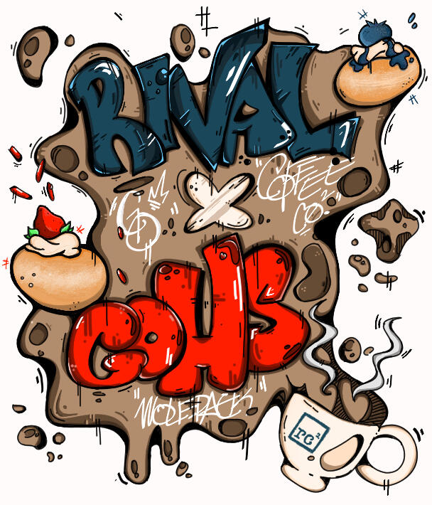 Rival x GOHS t-shirt design competition winner (back)