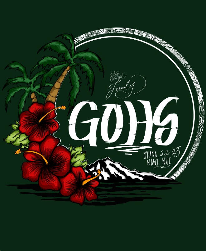 GOHS Ohana Nani Nui 2022-23 (back) (green)